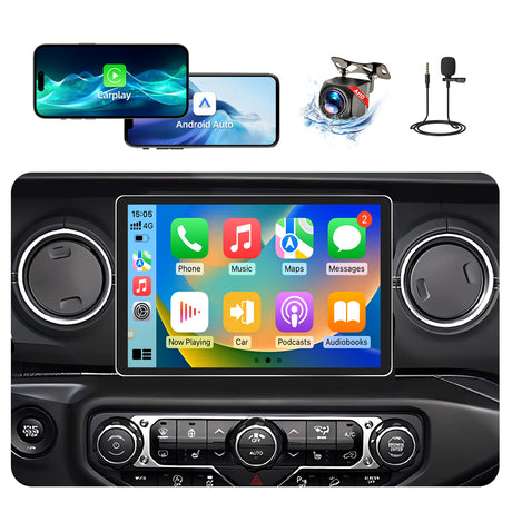 11.5 inch the Largest Touchscreen Car Stereo for Jeep Wrangler JL Gladiator 2018-2023 Support Wireless CarPlay&Android Auto,Factory Backup Camera