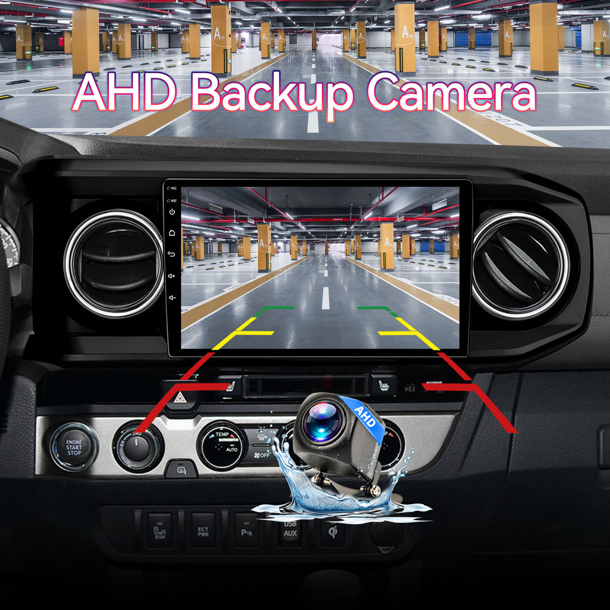 Fbinse Android 13 Car Stereo Head Unit Compatible with 3rd Gen Toyota Tacoma 2016-2023, 10 Inch Touch Screen Car Radio with Wireless CarPlay&Android Auto, GPS, FM, WiFi, Bluetooth, 1080P Reverse Camera, SWC