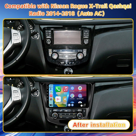 Android 13 Car Stereo for 2014-2018 Nissan X-Trail Qashqai Rogue Support Wireless CarPlay & Android Auto