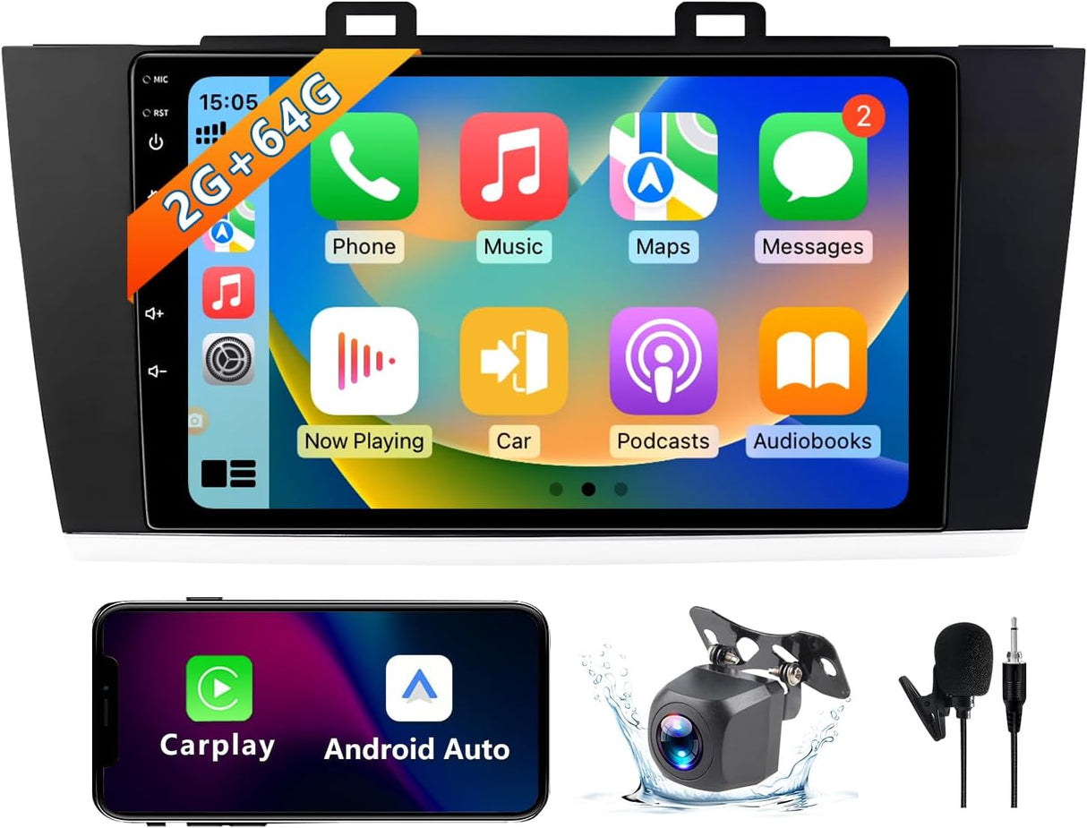 Car Radio Compatible for Subaru Legacy Outback 2015-2018