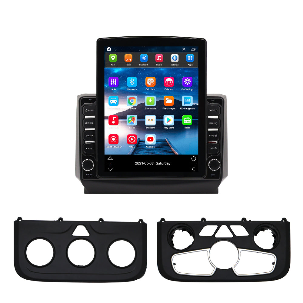 Android 13 Car Radio Stereo Compatible with Dodge Ram 1500/2500/3500 2013-2018 Upgrade with Wireless Carplay&Android Auto, GPS/SWC/Backup Camera, for Manual & Auto AC (9.7 Inch)