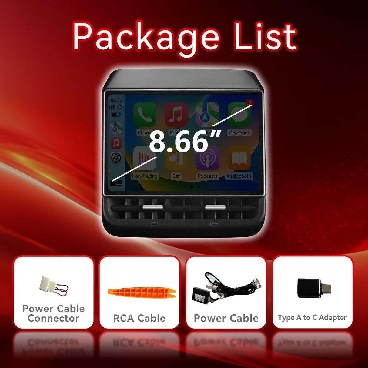 Rear Entertainment Touch Screen Compatible with Tesla Model 3 2019-2023/Model Y 2019-2024