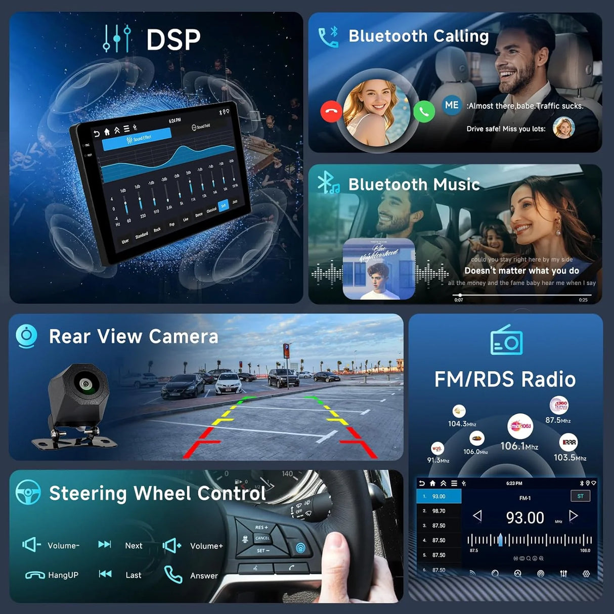 Car Stereo for Toyota Prius XW50 2015-2020, Android 9 Inch IPS Touch Screen Radio with Wireless Carplay &Android Auto, GPS, Double Din, Bluetooth DSP, WiFi, FM RDS, Camera