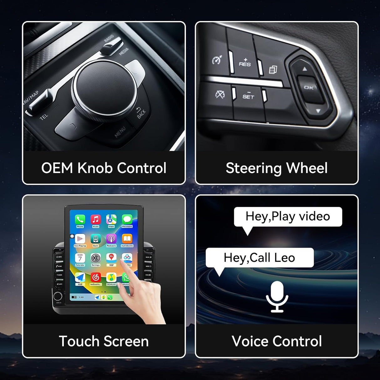 Android 14 Car Stereo Radio Compatible with Jeep Wrangler JL 2018-2021 Gladiator JT 2020 2021 Upgrade,Wireless CarPlay & Android Auto AHD Backup Camera 9.7 Touch Screen GPS SWC Bluetooth 2+64G