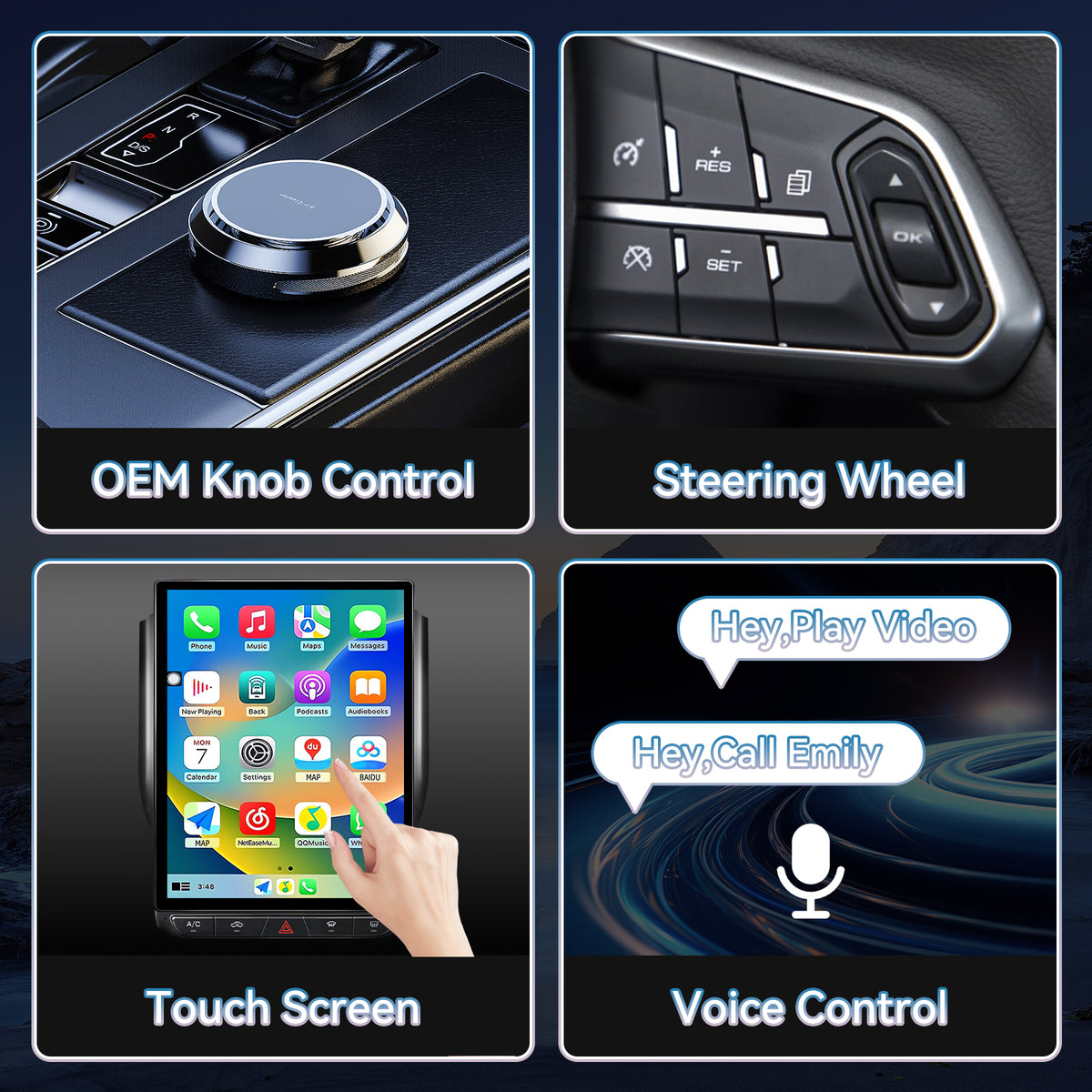Car Radio Upgrade for Dodge Ram 2019-2023,Wireless CarPlay Android Auto,Android 13 Head Unit with WiFi DSP SWC GPS 1080P Backup Camera 4+6GB