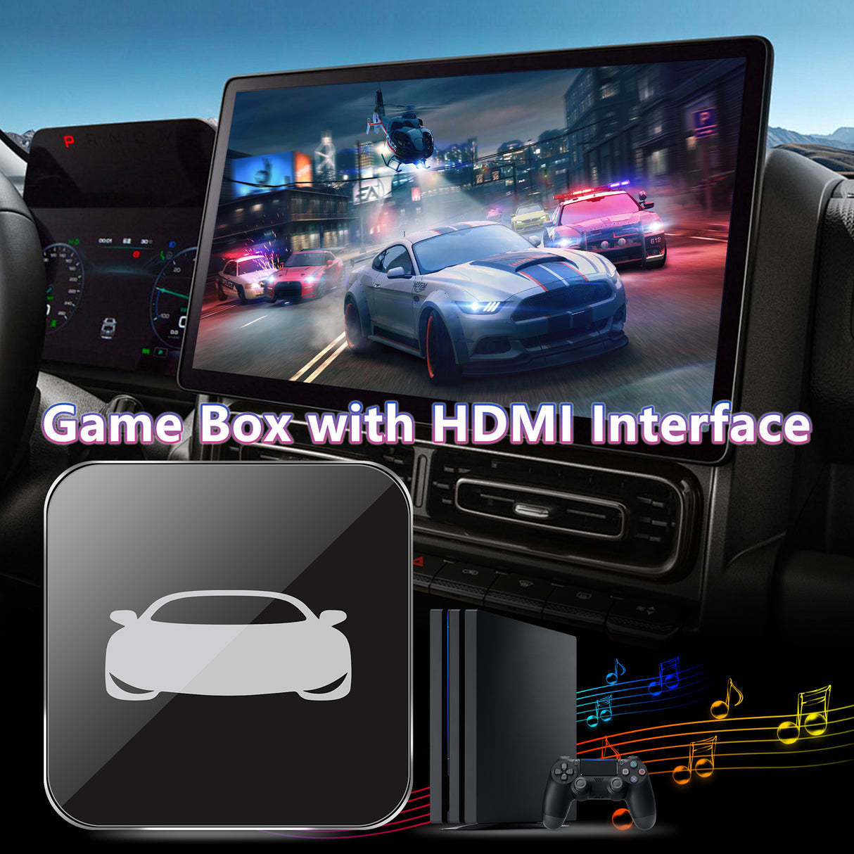 Wireless CarPlay HDMI Multimedia Adapter Supports Fire TV Stick, Google TV Stick for Cars with Factory wired CarPlay