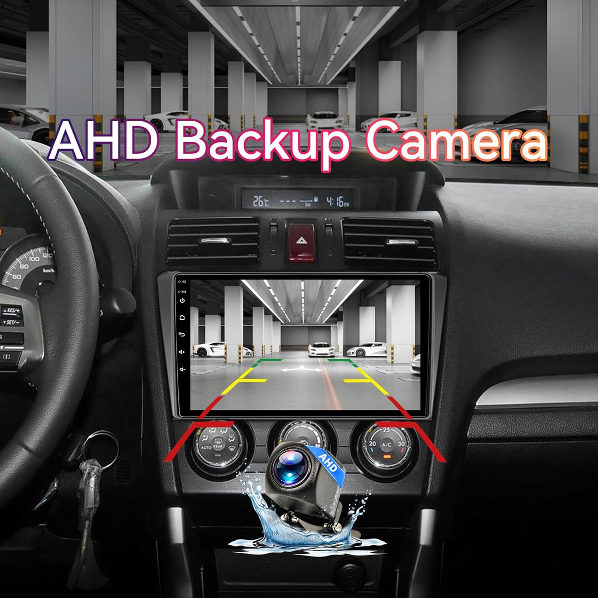 Android 13 Car Stereo for Subaru Forester/Impreza/WRX/Crosstrek 2013-2015 Supports Wireless CarPlay&Android Auto, GPS, BT 5.0, SWC, DSP, AHD Backup Camera