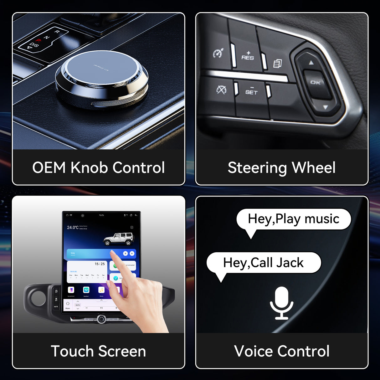Car Stereo for jeep Wrangler 2018-2022 ,16.2 inch Qualcomm 8-Core Android 13 Touchscreen Radio with Key and Knob,Carpaly & Android Auto,DSP,Dual Bluetooth