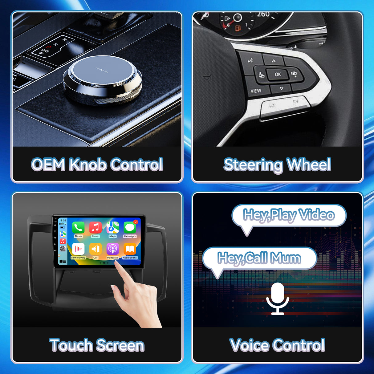 Car Radio for Nissan Maxima 2009-2014 Stereo Head Unit Upgrade Biorunn 9 Inch GPS Navigation Wireless Car-Play Android Auto Blue-tooth RDS FM 2GB RAM 64GB ROM SWC Backup Camera