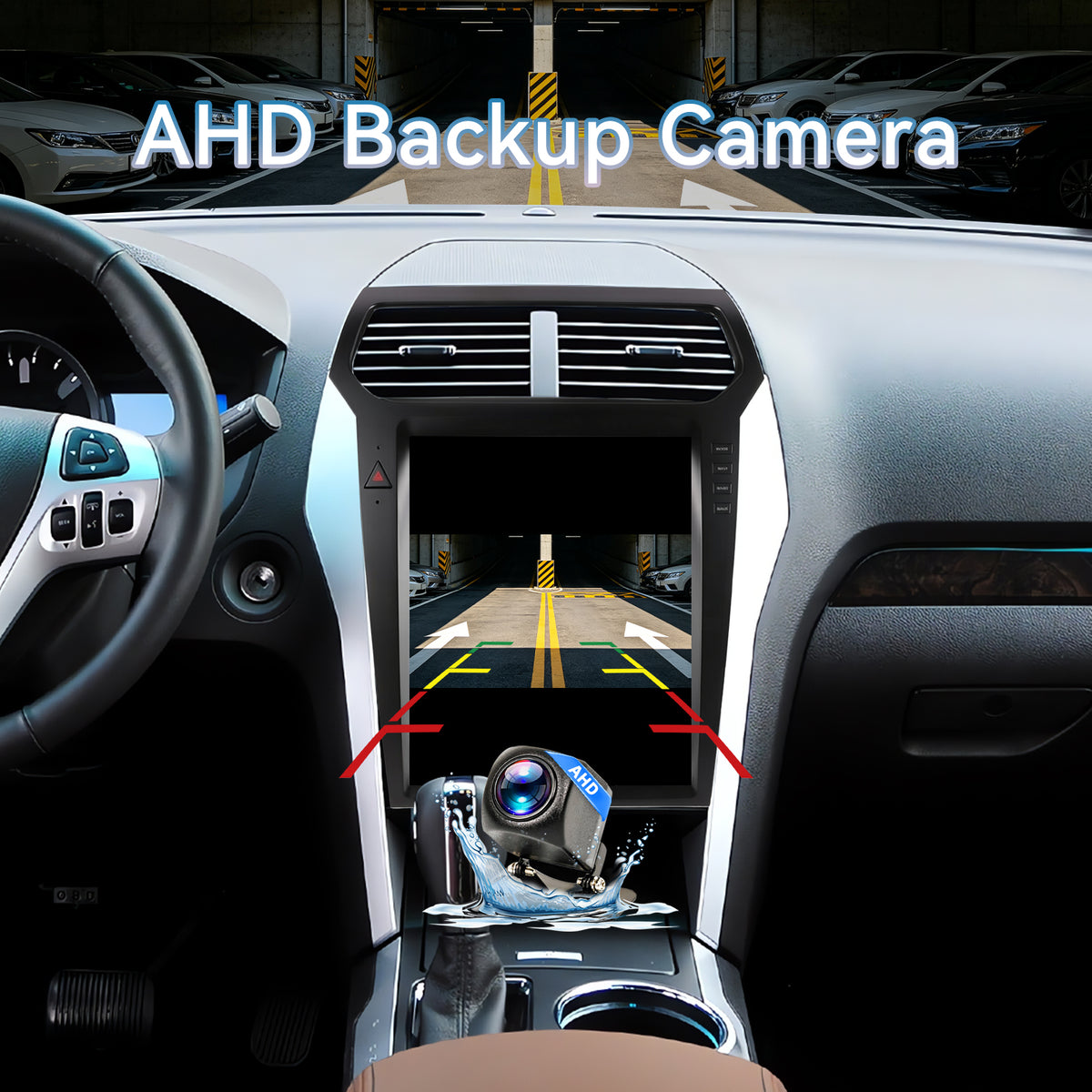 Car Stereo for 2011-2019 Ford Explorer with Wireless CarPlay/Android Auto/