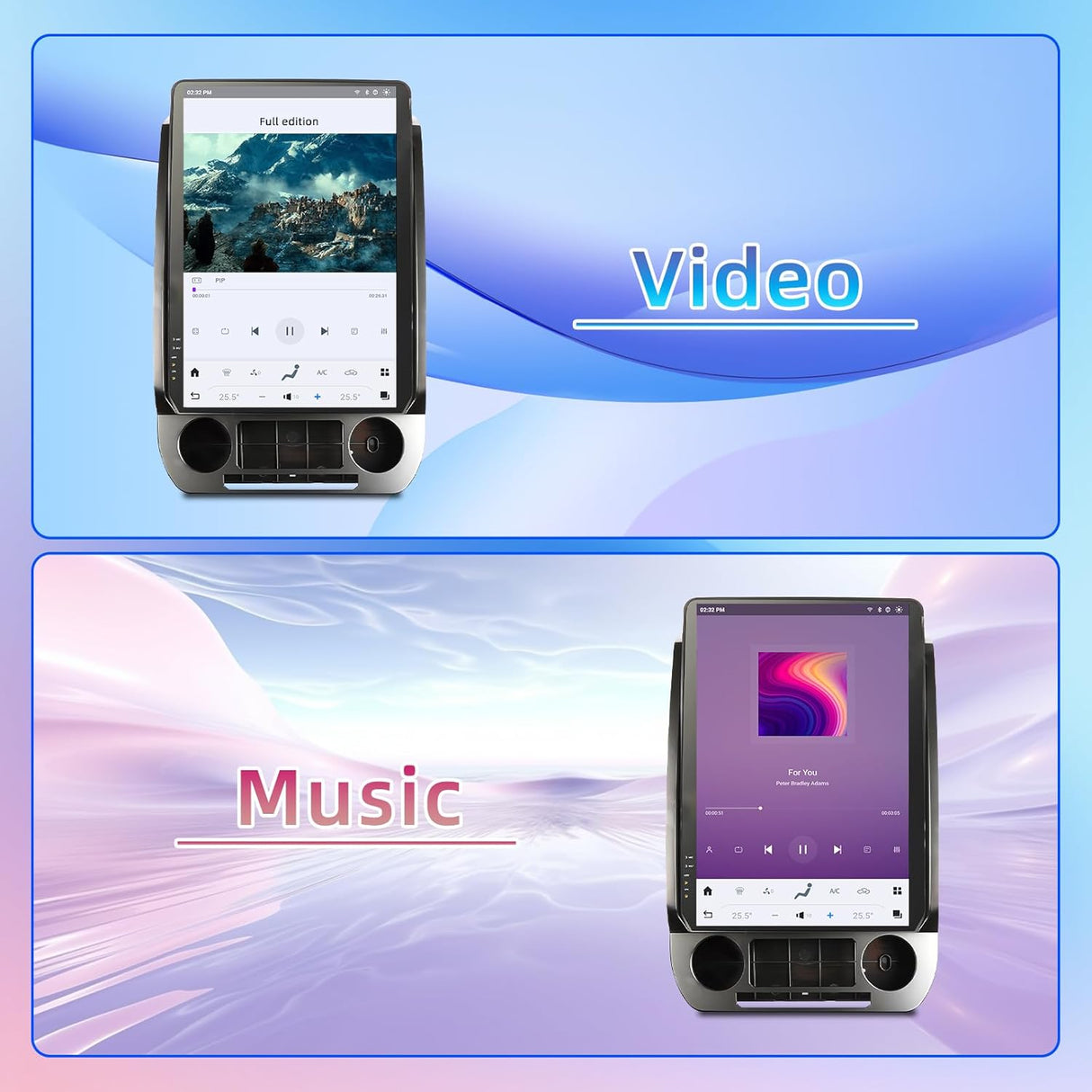 14.4 inch Android 13 Car Stereo for Ford Expedition 2018-2023 Supports CarPlay/Android Auto Retain OEM Sync3 & AC