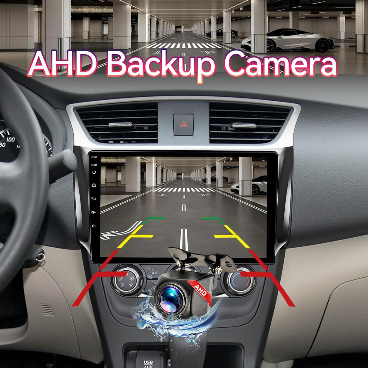 10.1 inch Touchscreen Car Stereo for Nissan Sentra 2013-2017 Supports Wireless CarPlay/Android Auto | GPS, Bluetooth, WiFi | FM/RDS Radio, DSP, SWC & Backup Camera