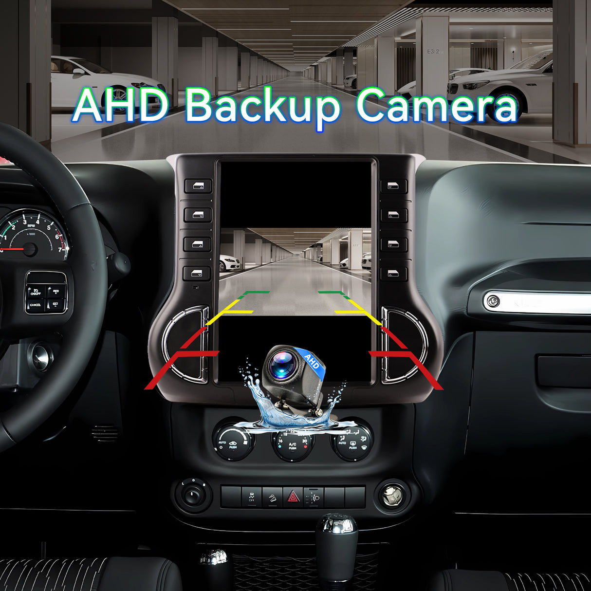 Jeep Wrangler 2011-2014 Wireless Carplay & Android Auto Tesla-style Screen 12.1 Inch