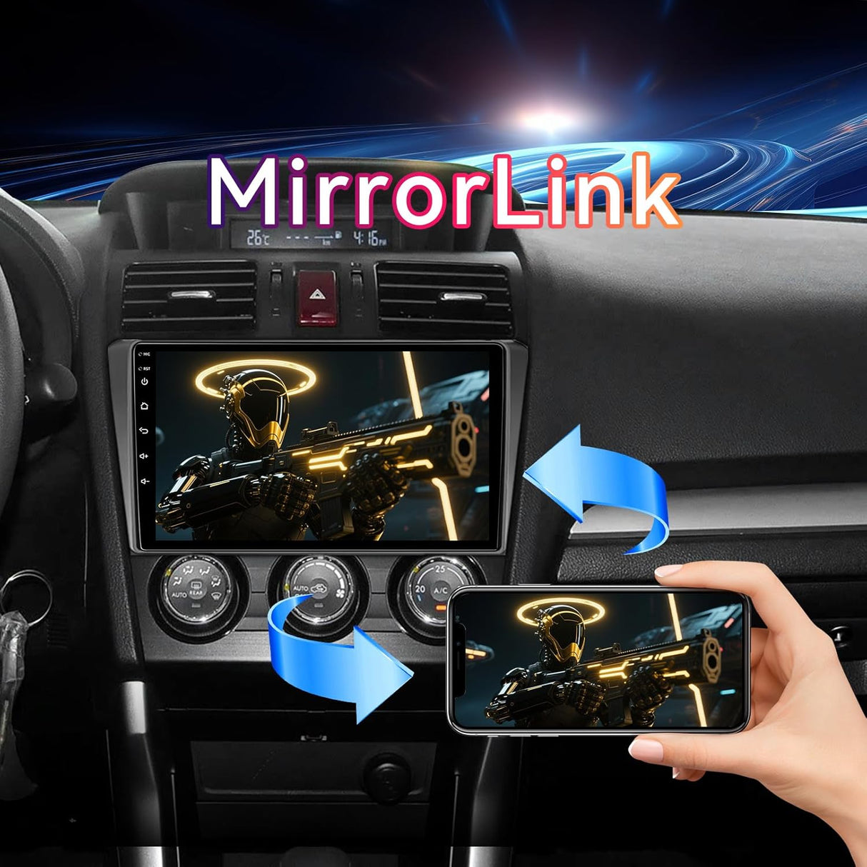 Android 13 Car Stereo for Subaru Forester/Impreza/WRX/Crosstrek 2013-2015 Supports Wireless CarPlay&Android Auto, GPS, BT 5.0, SWC, DSP, AHD Backup Camera