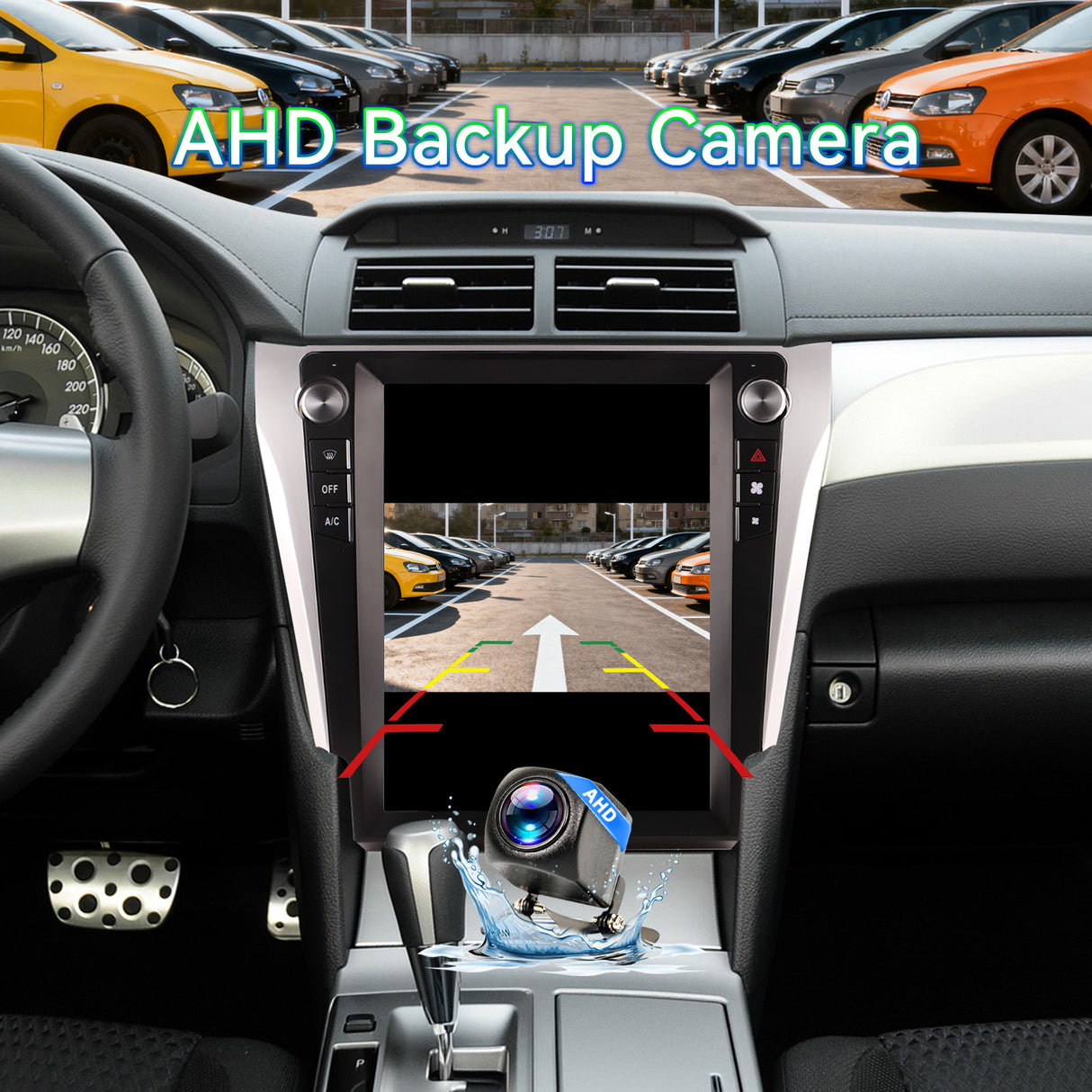 Android 12 Car Radio for Toyota Camry 2012 2013 2014 2015 Stereo with Apple CarPlay Android Auto, 12.1" Touch Screen for Camry Head Unit Replacement WiFi GPS Navigation FM Rear Camera