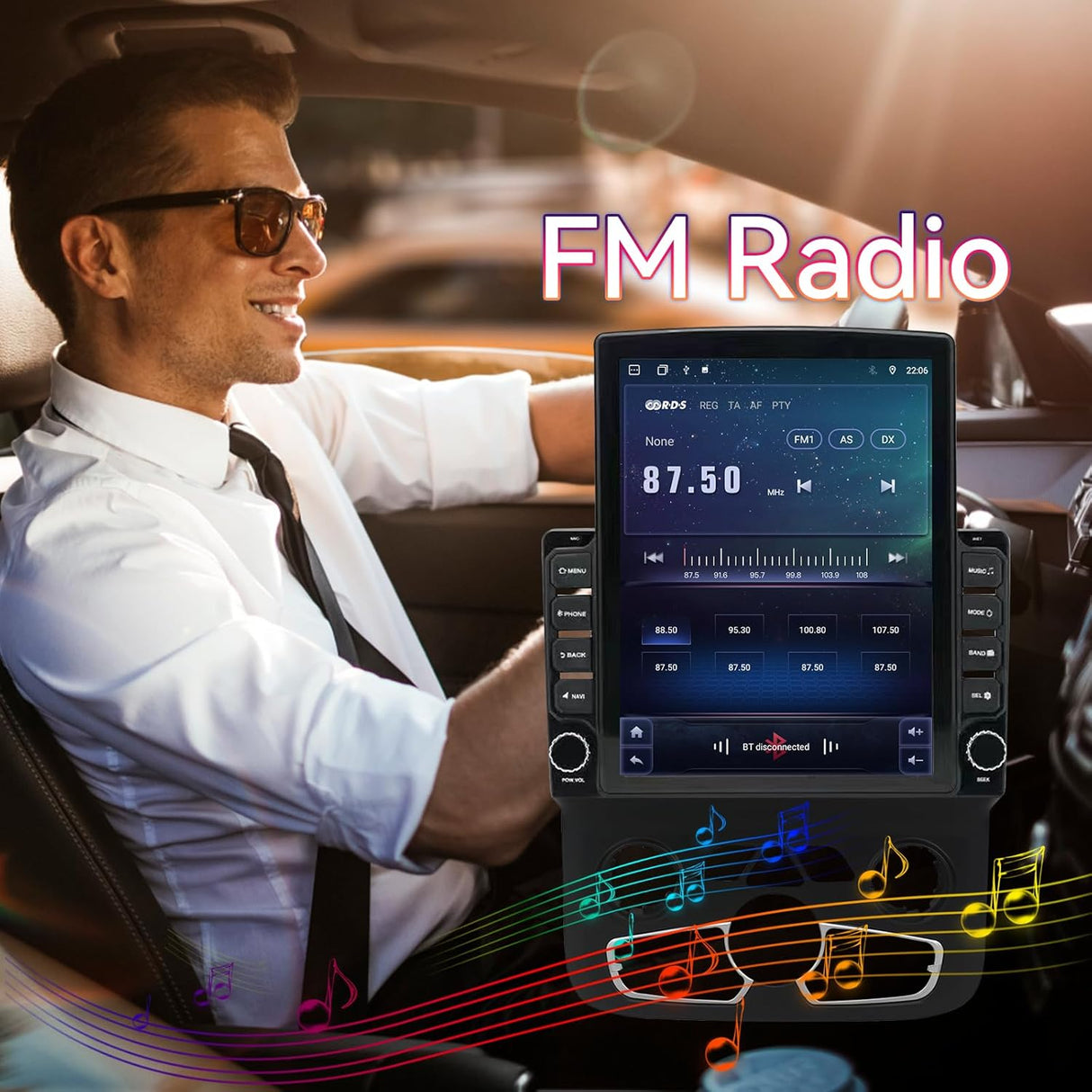 9.7 inch Android 13 Car Stereo for Dodge RAM 1500/2500/3500 (2013-2018) Supports Wireless/Wired CarPlay & Android Auto GPS/WiFi/DSP/Backup Cam | for Manual & Auto AC