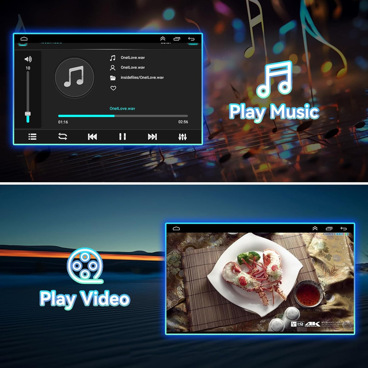 Android 13 Car Radio Stereo for Dodge RAM 2002-2006/Jeep Wrangler 2003-2006/Caravan 2004-2007 with Wireless CarPlay/Android Auto