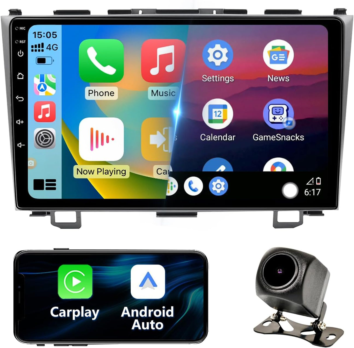 Car Stereo Radio Head Unit Compatible for Honda CRV 2007 2008 2009 2010 2011