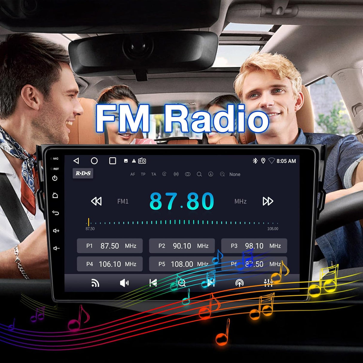 Android 13 Car Stereo for Toyota RAV4 (2006-2012) Supports Wireless CarPlay/Android Auto/Mirror Link