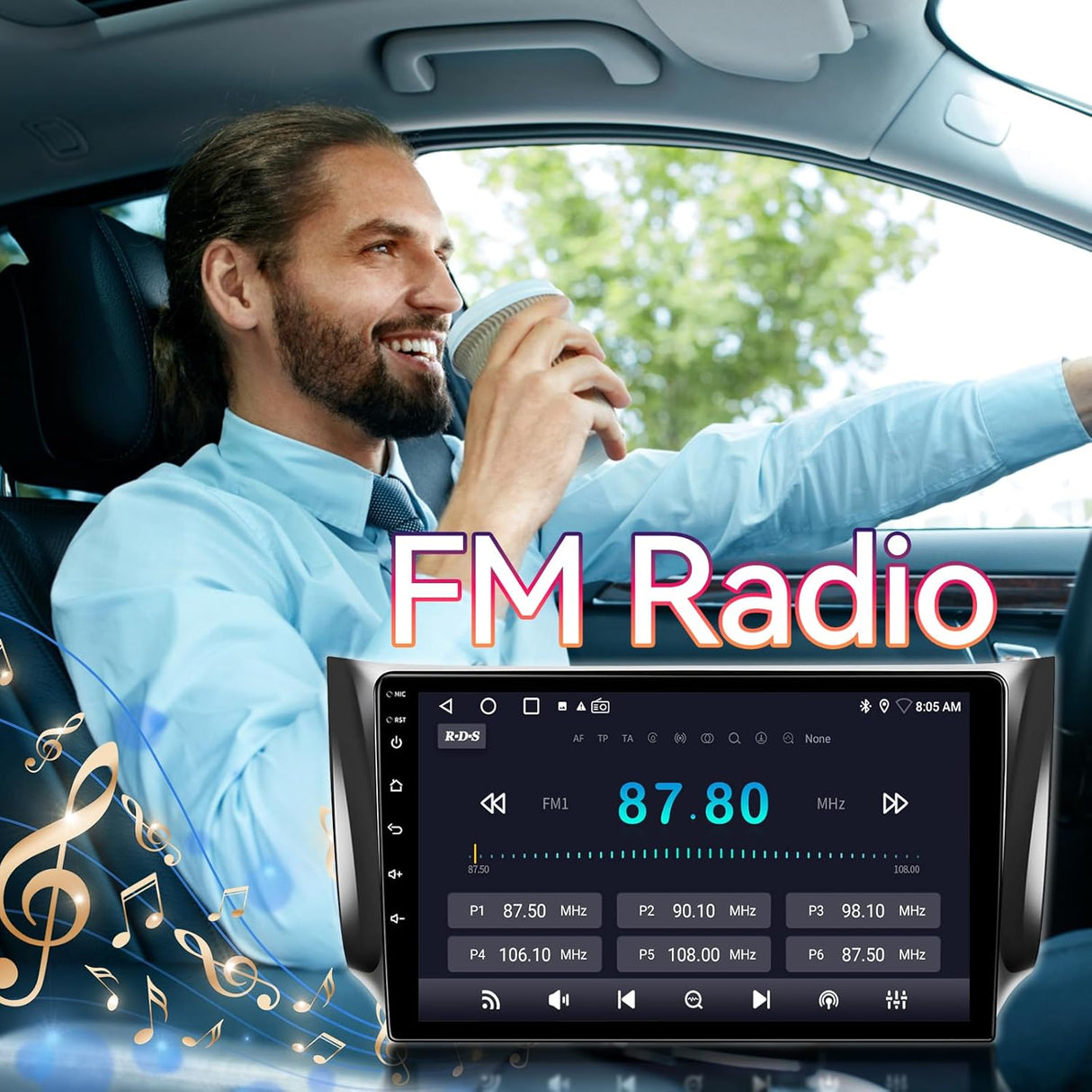 10.1 inch Touchscreen Car Stereo for Nissan Sentra 2013-2017 Supports Wireless CarPlay/Android Auto | GPS, Bluetooth, WiFi | FM/RDS Radio, DSP, SWC & Backup Camera