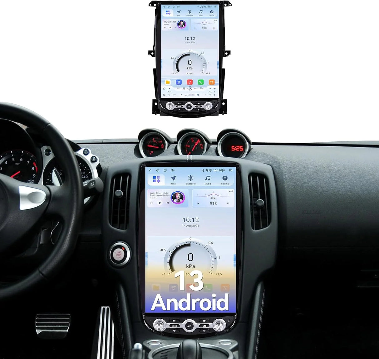 Car Stereo Radio Head Unit Compatible for Nissan 370Z 2009-2021