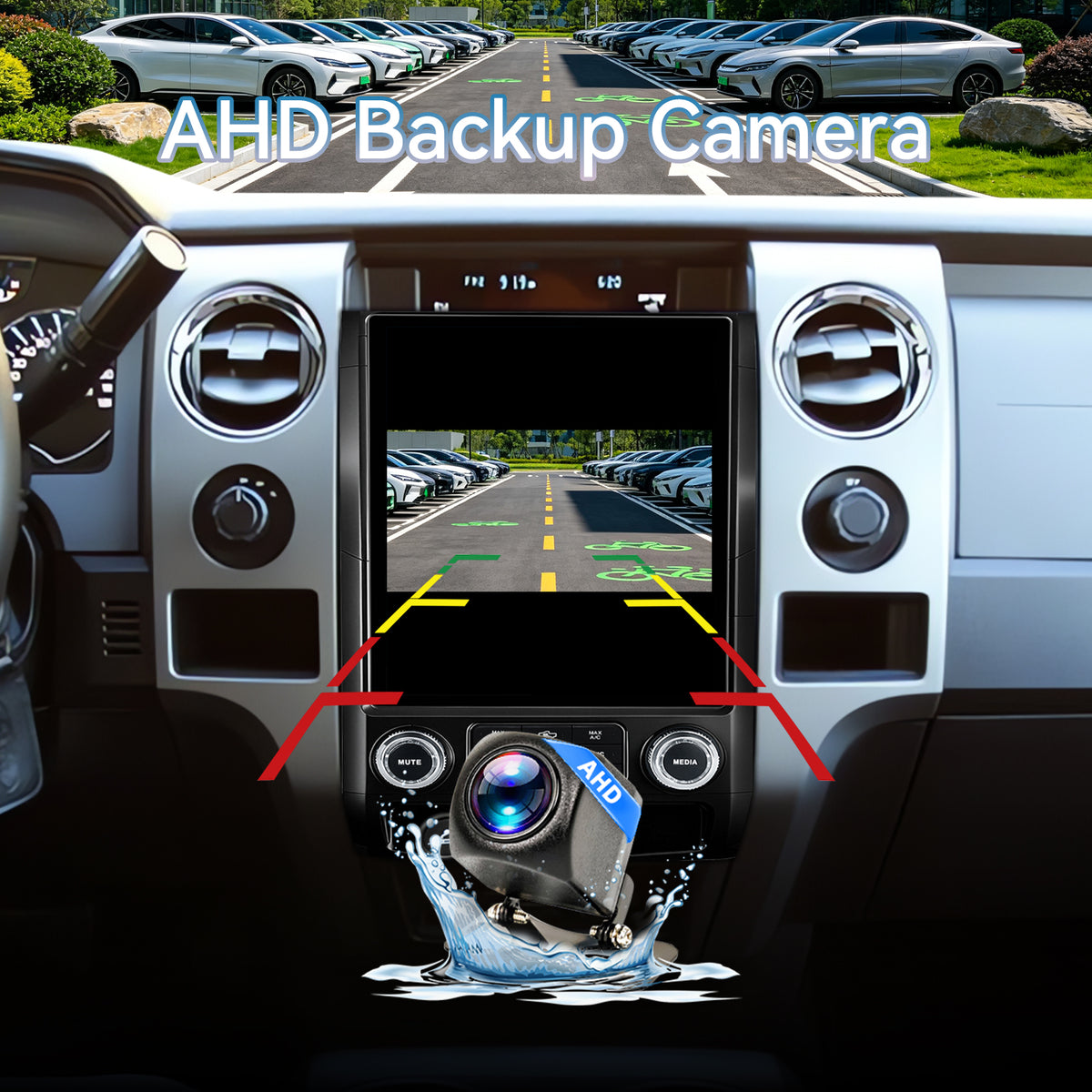 Ford F150 2009 2010 2011 2012 Android 14 Car Stereo 8-core, 12.1 Inch IPS Touch Screen Car Radio with Wireless Carplay/Android Auto,GPS, WiFi, Bluetooth, FM, DVR