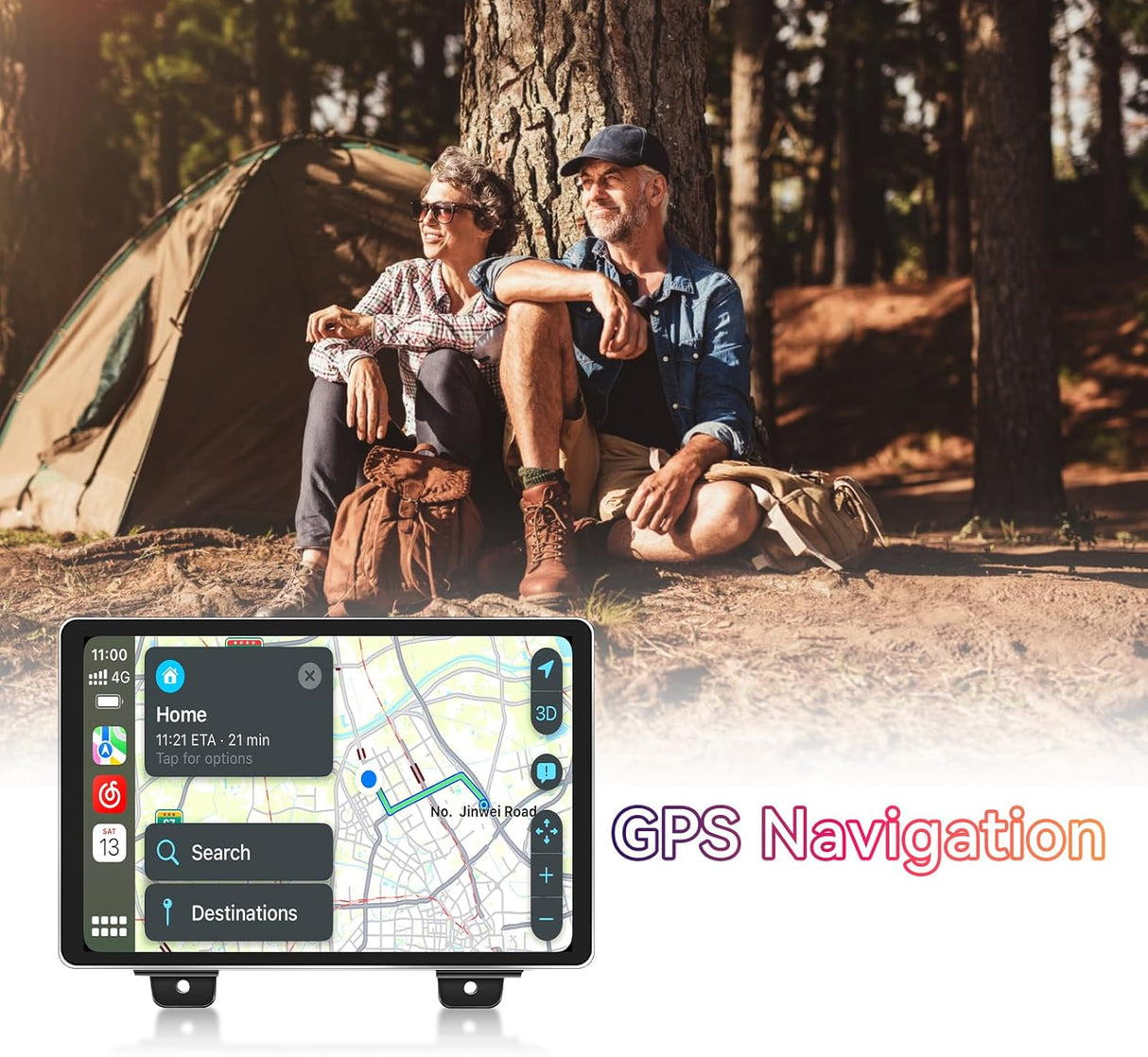11.5 inch the Largest Touchscreen Car Stereo for Jeep Wrangler JL Gladiator 2018-2023 Support Wireless CarPlay&Android Auto,Factory Backup Camera