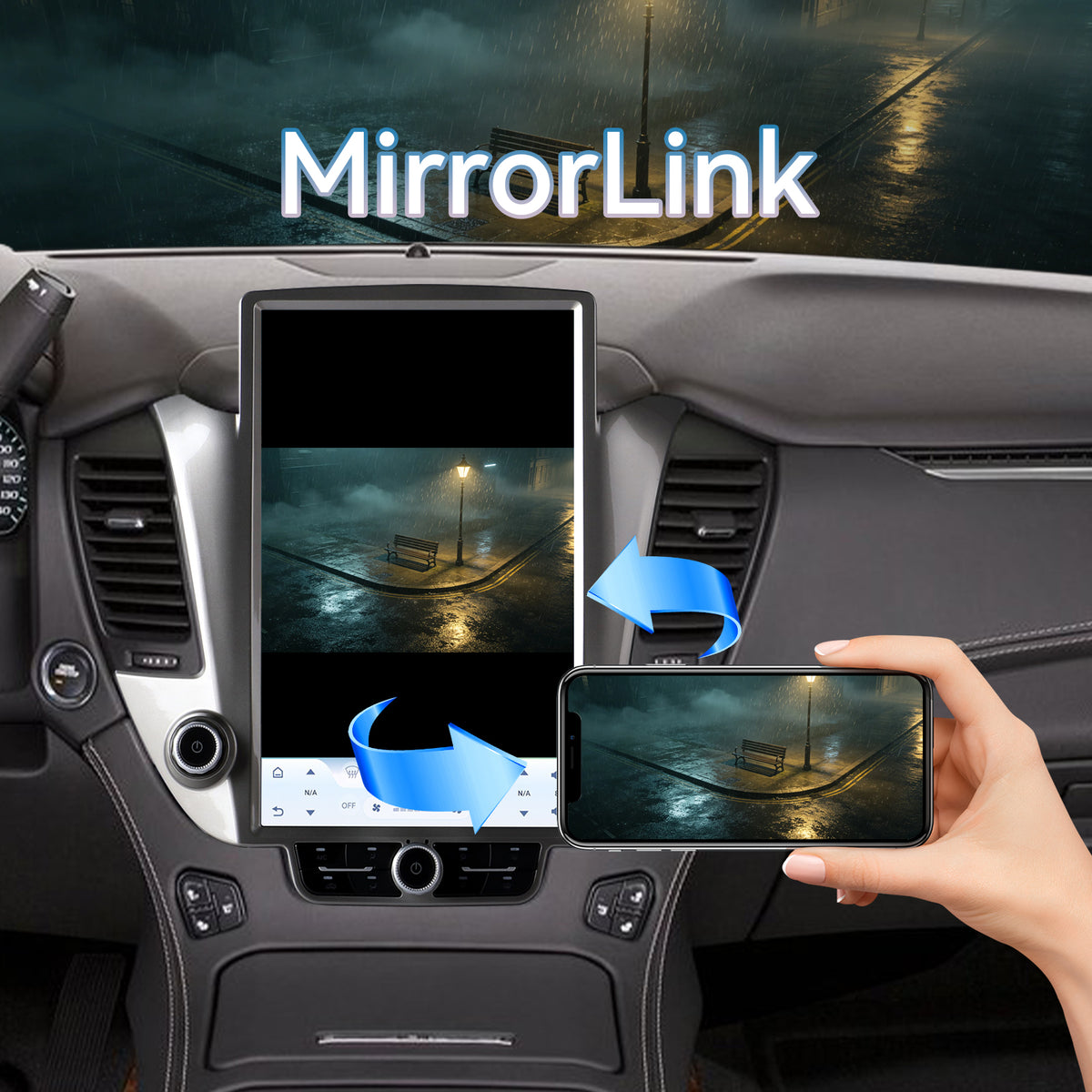 Qualcomm Android 13 Car Radio Stereo Compatible with Chevrolet Suburban Tahoe GMC Yukon 2014-2020 (OEM 8 Inches) 14.5" 2K IPS Touch Screen 8 Core 8G+128G Wireless CarPlay & Android Auto GPS 4G/WiFi