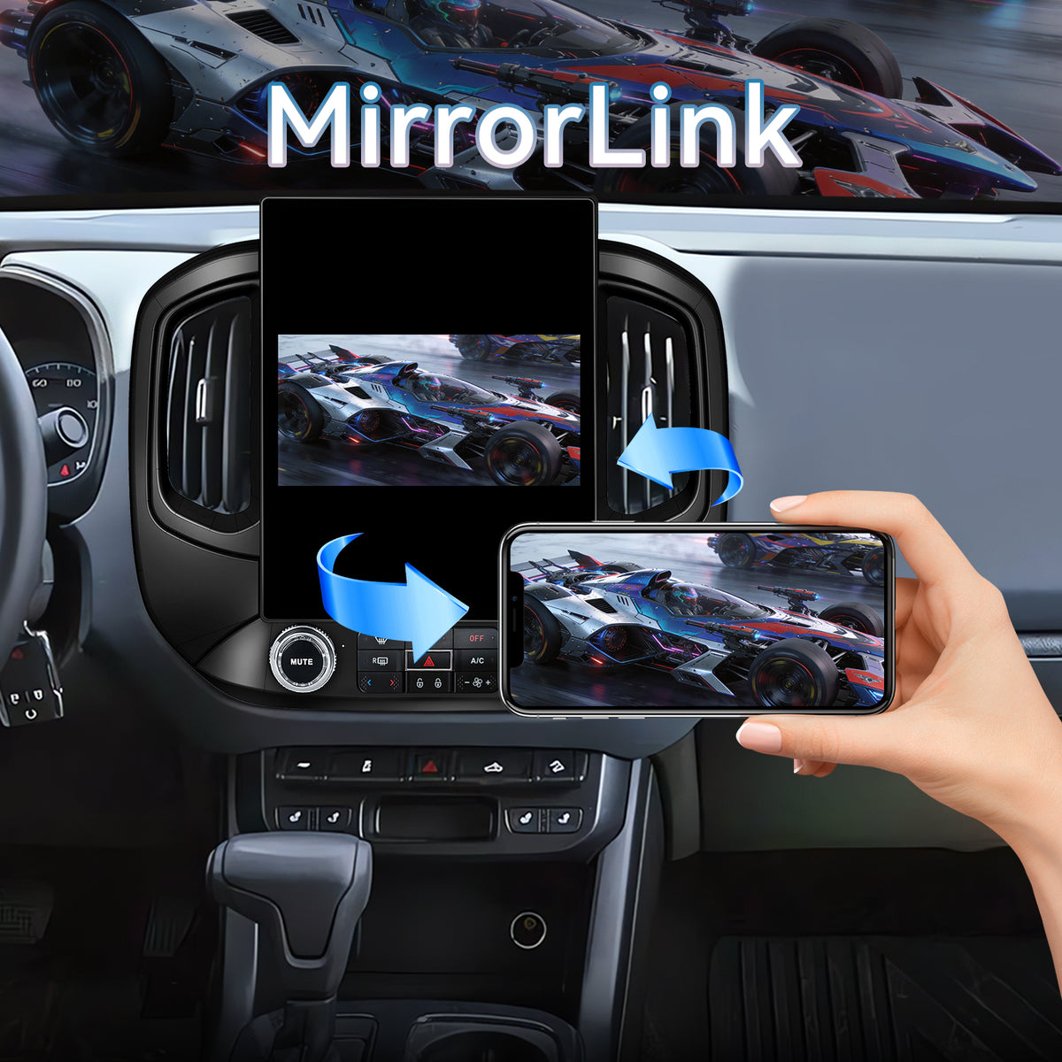 Car Stereo Radio for Chevrolet Colorado 2015-2018, T-Style 12.1" Touchscreen with Wireless CarPlay & Android Auto, 8-Core Processor, 4GB RAM + 64GB ROM, Mirror Link, WiFi, Bluetooth, FM, DSP, SWC, Backup Camera