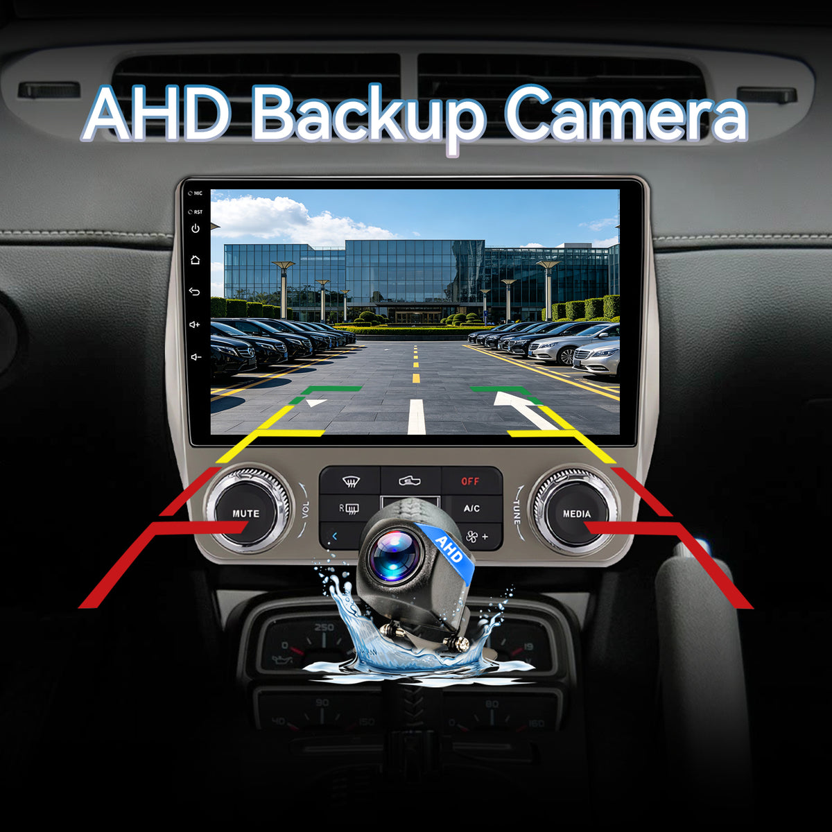 Car Radio Stereo for Chevrolet Chevy Camaro 2010-2015: 1080P Backup Camera GPS Navigation FM 9 Inch 1280 * 800 HD IPS Touchscreen 5G WiFi Wireless CarPlay Android Auto SWC