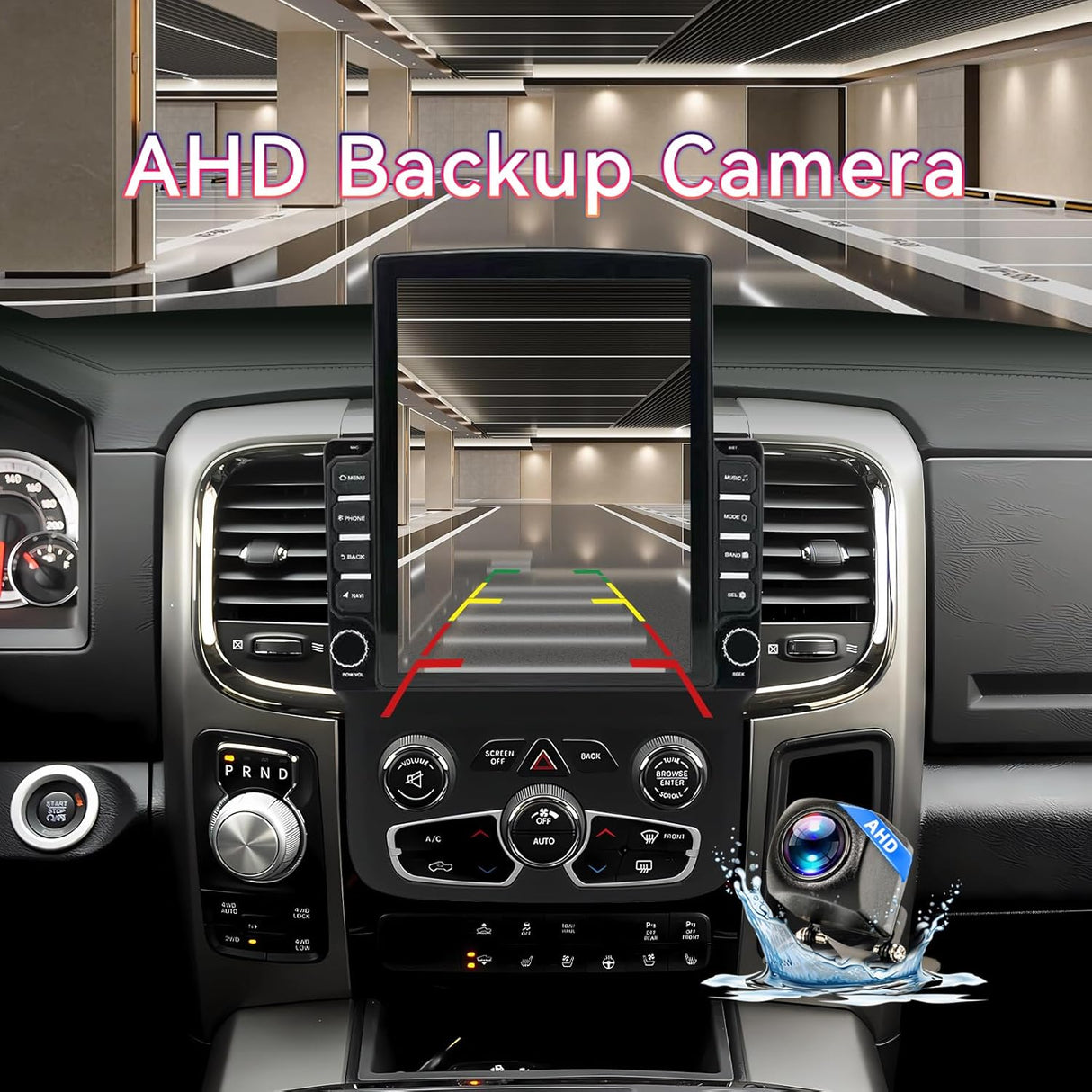 9.7 inch Android 13 Car Stereo for Dodge RAM 1500/2500/3500 (2013-2018) Supports Wireless/Wired CarPlay & Android Auto GPS/WiFi/DSP/Backup Cam | for Manual & Auto AC