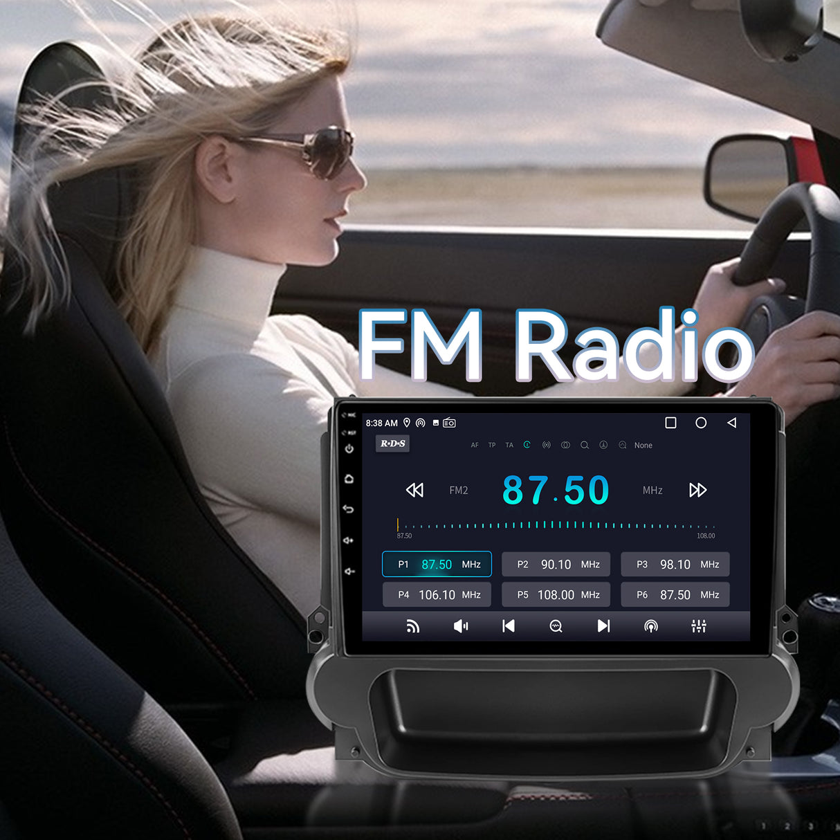 Car Radio for Chevy Malibu 2011 2012 2013 2014 2015 Stereo, 9‘’ Touch Screen Head Unit for Malibu Android Radio Bluetooth, with Carplay Android Auto, GPS, WiFi, HiFi, Split Screen, SWC, Backup Cam