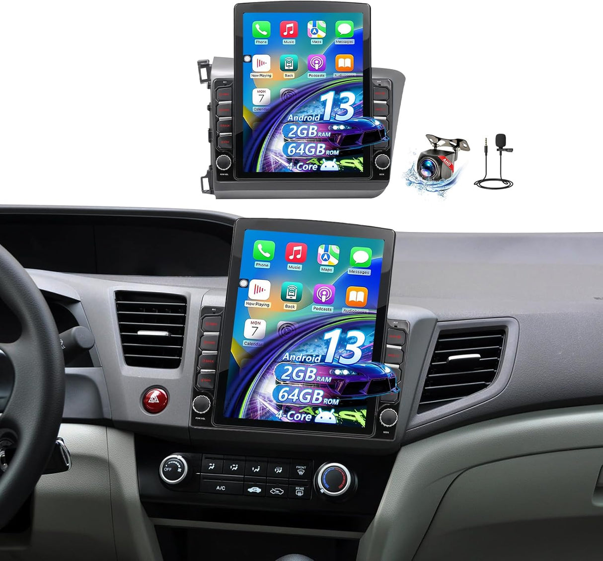 Car Stereo Radio Compatible for Honda Civic 2012 2013 2014 2015