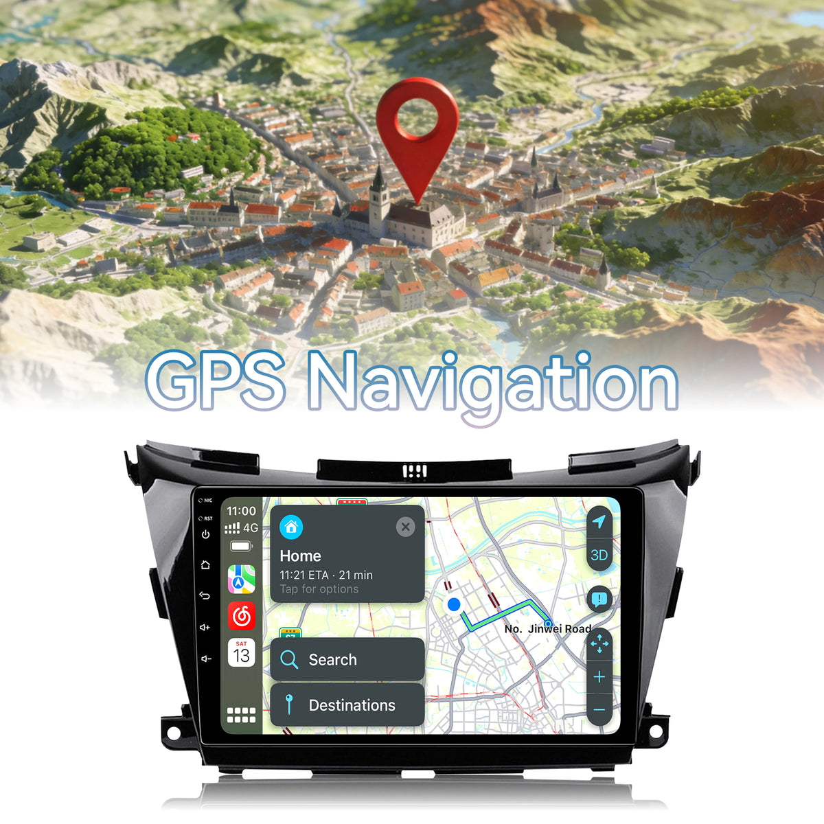 Car Radio Upgrade for Nissan Murano Z52 2014-2020 Stereo Carplay Android Auto 10.1" ROM Head Unit for Navigation,Music,Radio