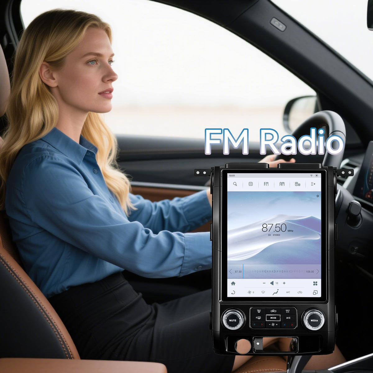 Ford F150 2009 2010 2011 2012 Android 14 Car Stereo 8-core, 12.1 Inch IPS Touch Screen Car Radio with Wireless Carplay/Android Auto,GPS, WiFi, Bluetooth, FM, DVR