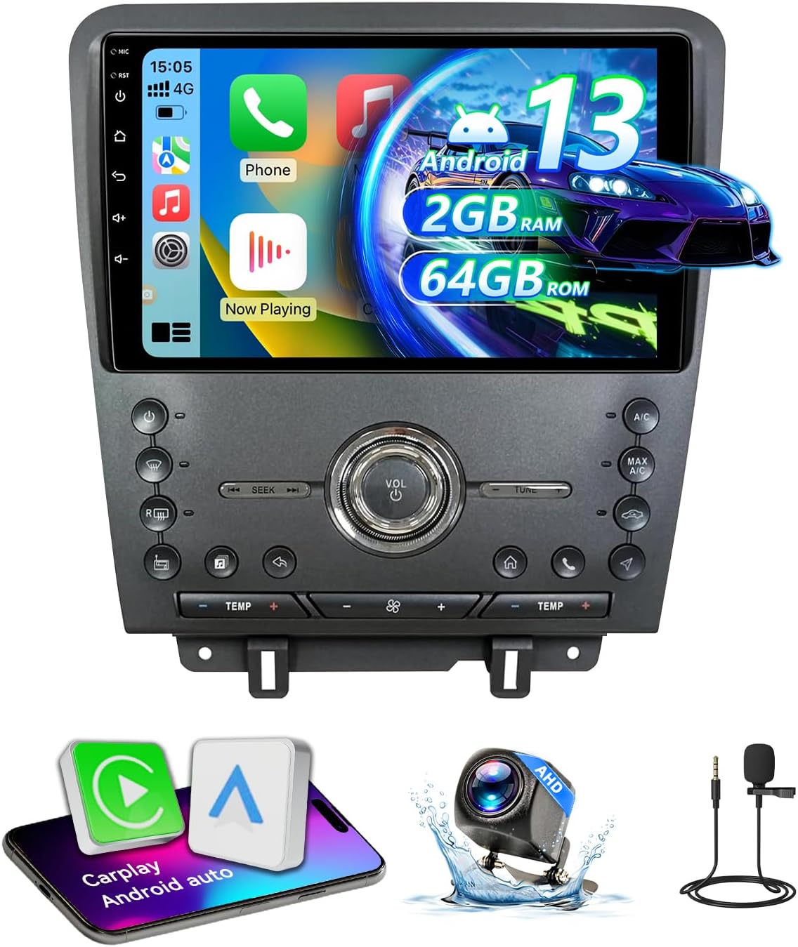 Car Stereo Radio Compatible for Ford Mustang 2010 2011 2012 2013 2014