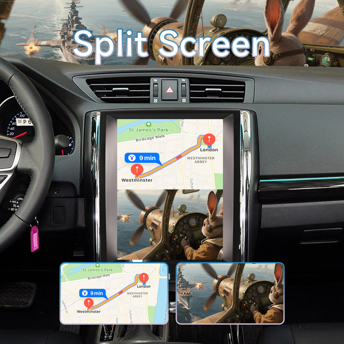 Car Stereo Radio Head Unit Compatible with Toyota Reiz 2010-2013 Carplay&Android Auto T-Style Touch Screen with GPS | DSP | Bluetooth | Optical | FM | 4G | WiFi 8+128G 12.1