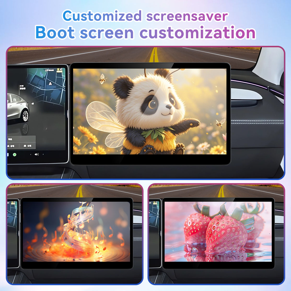 15.6" Android 13 Co-Pilot Screen Car Radio Stereo Compatible with Tesla Model 3 2019-2022 & Model Y 2021-2024, 6+64GB, Wireless CarPlay/Android Auto, OEM-Style Upgrade, BT 5.0, WiFi (WiFi Version)