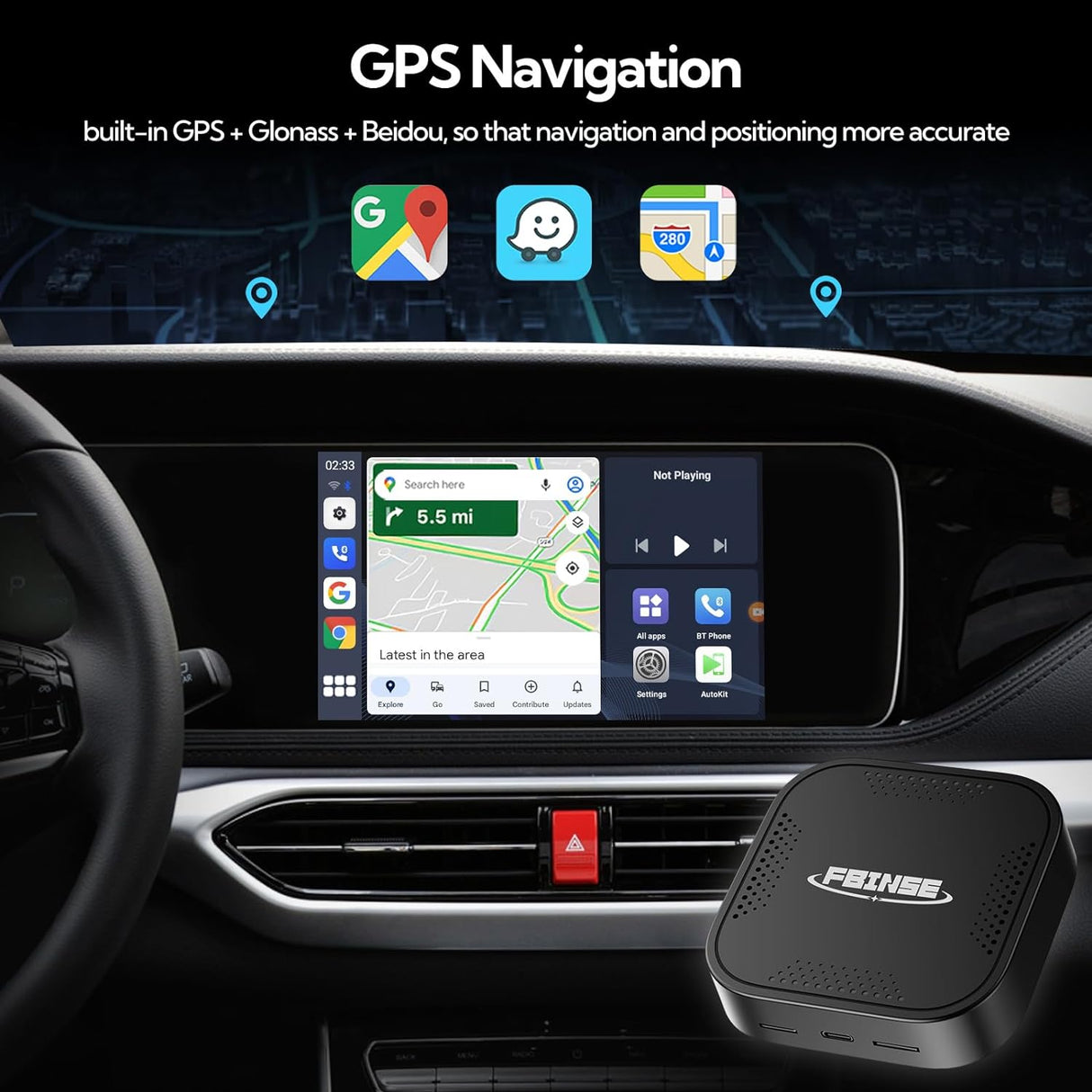 AI Box CarPlay with Wireless Android Auto