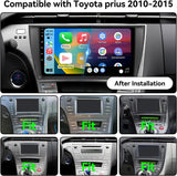 Android 13 Upgrade Car Stereo Radio Compatible with Toyota Prius 2010 2011 2012 2013 2014 2015 Carplay Android Auto, 9 Inch Touchscreen|Head Unit Bluetooth|GPS SWC RCA Back|Camera