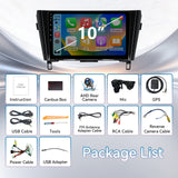Android 13 Car Radio Stereo for Nissan Rogue X-Trail  2014-2018(Auto AC) with 10.1" Touchscreen Radio Built-in Wireless Carplay/Android Auto/GPS/Bluetooth/FM/AUX-in/SWC/Camera