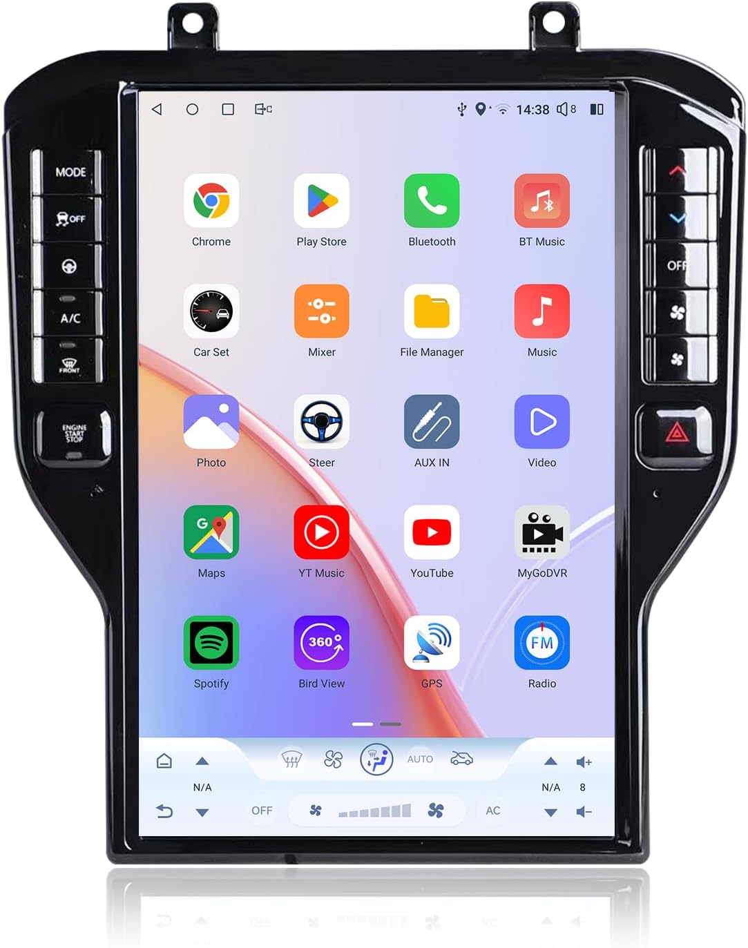 car Radio for Ford Mustang 2015-2023 Upgrade,8-Core Qualcomm CPU 14.5inch