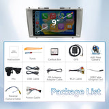 Car Radio Stereo for Toyota Camry (06-11) CarPlay & Android Auto Fast Boot,Mirroring, Anti-Glare QLED.FM/AM Tuner, Plug & Play Dash Kit Included.