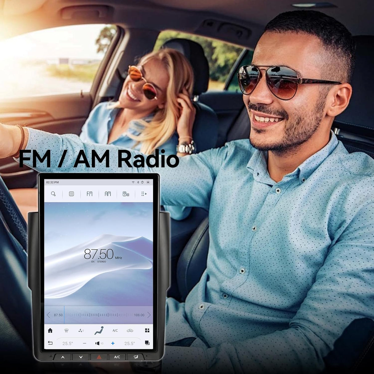 Car Radio Stereo Compatible for Dodge Ram 1500/2500/3500 2013-2018