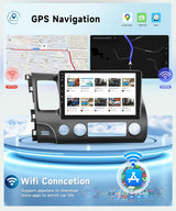 Car Stereo Radio for Honda Civic 2004-2011 with Wireless CarPlay Android Auto