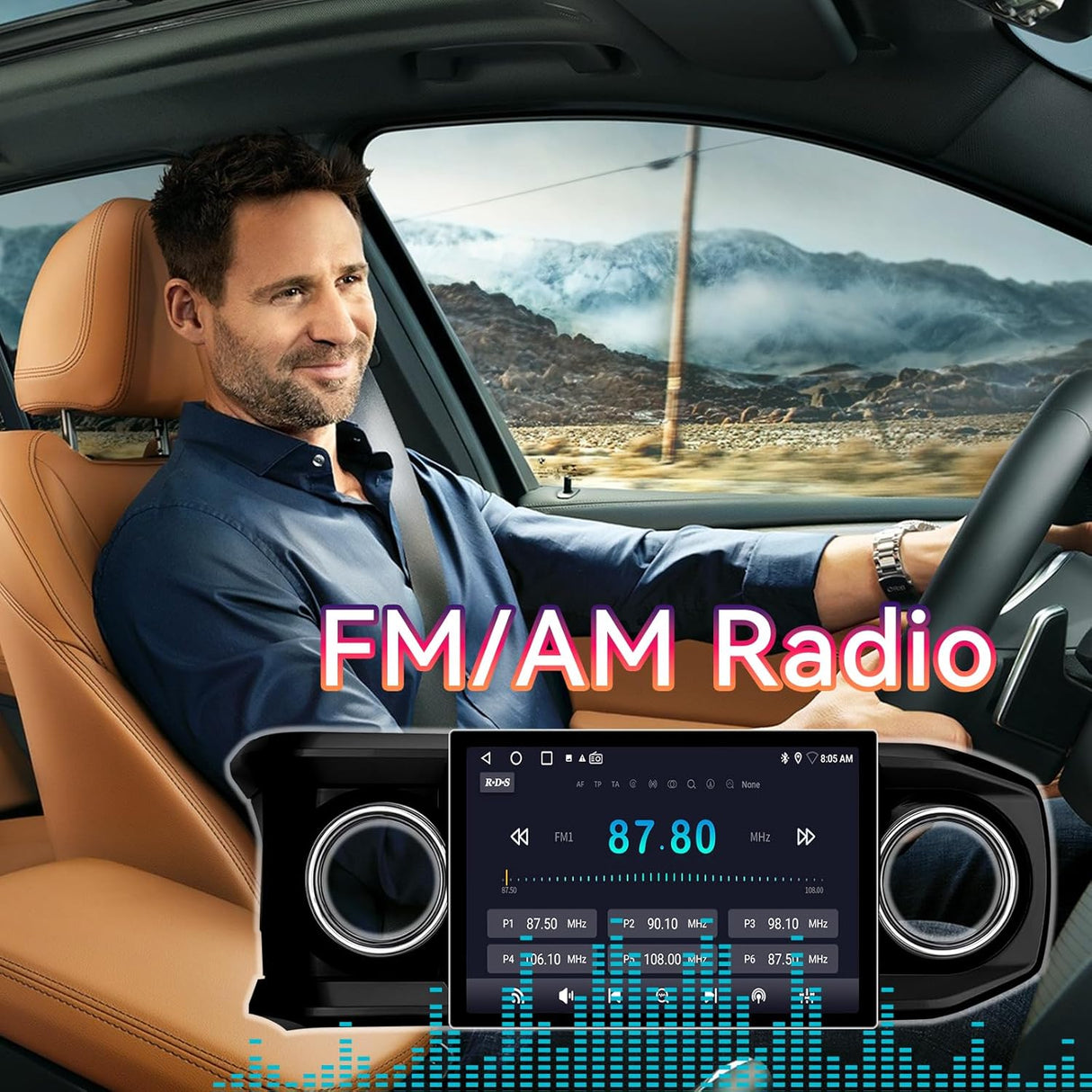 Car Stereo Head Unit Compatible with Toyota Tacoma 2016-2023