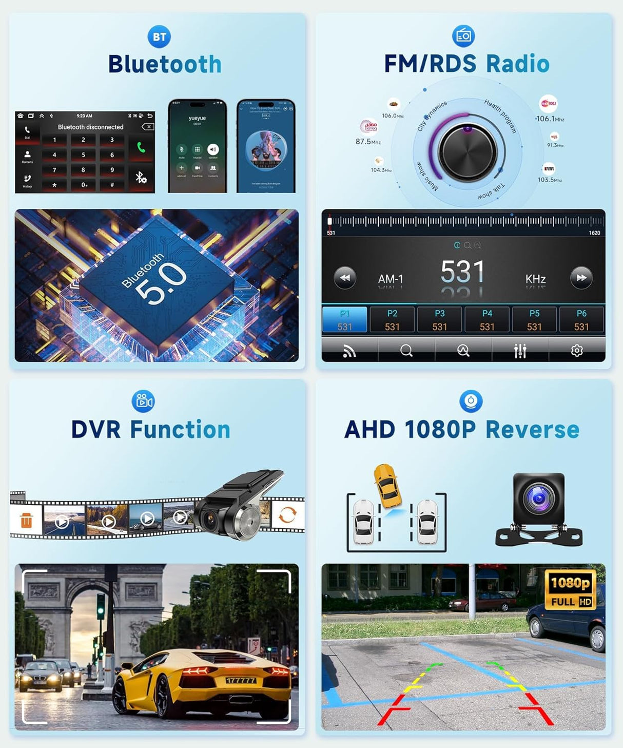 Car Stereo Radio for Honda Civic 2004-2011 with Wireless CarPlay Android Auto