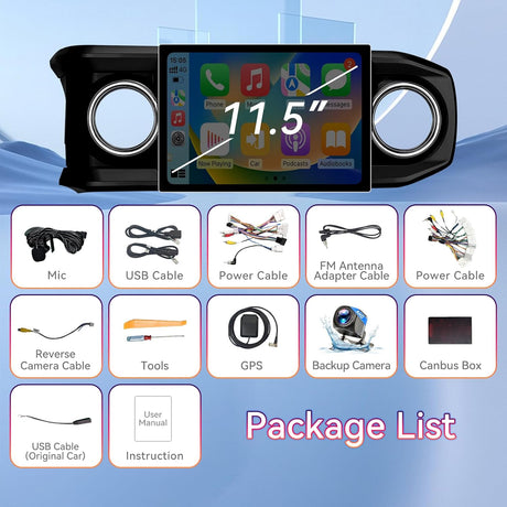 Car Stereo Head Unit Compatible with Toyota Tacoma 2016-2023