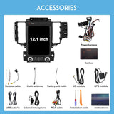 Car Radio Stereo for Ford Taurus 2012-2014, 12.1 Inch Touch Screen Head Unit 4G RAM 64G ROM Bulit in Wireless CarPlay Android Auto Bluetooth/GPS/WiFi/SWC/FM