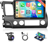 Car Stereo Radio for Honda Civic 2004-2011 with Wireless CarPlay Android Auto